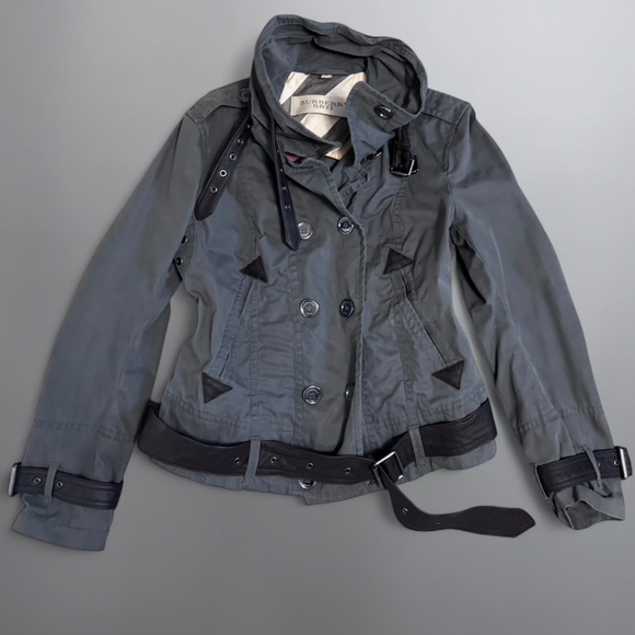 Burberry Grey Khaki Trench Coat - Picture 4 of 10